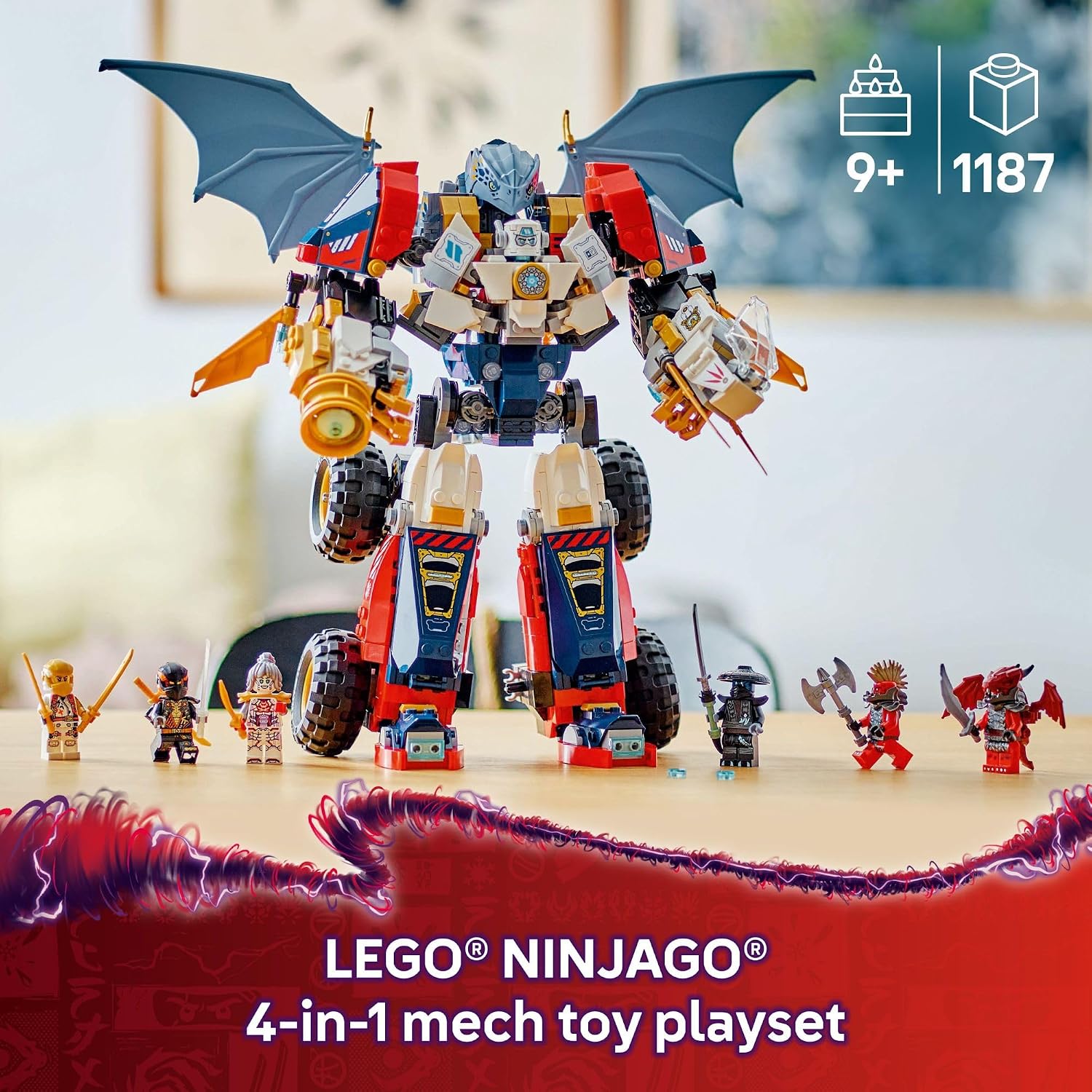 Lego Ninjago 71834 Zane's Ultra Combiner Mech Ninja Toy 1187Pcs