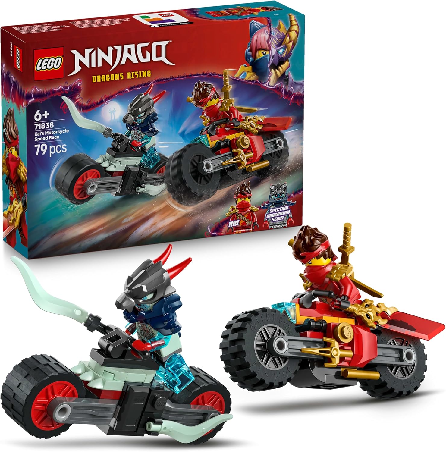 Lego Ninjago 71838 Kais Motorcycle Speed Race Set