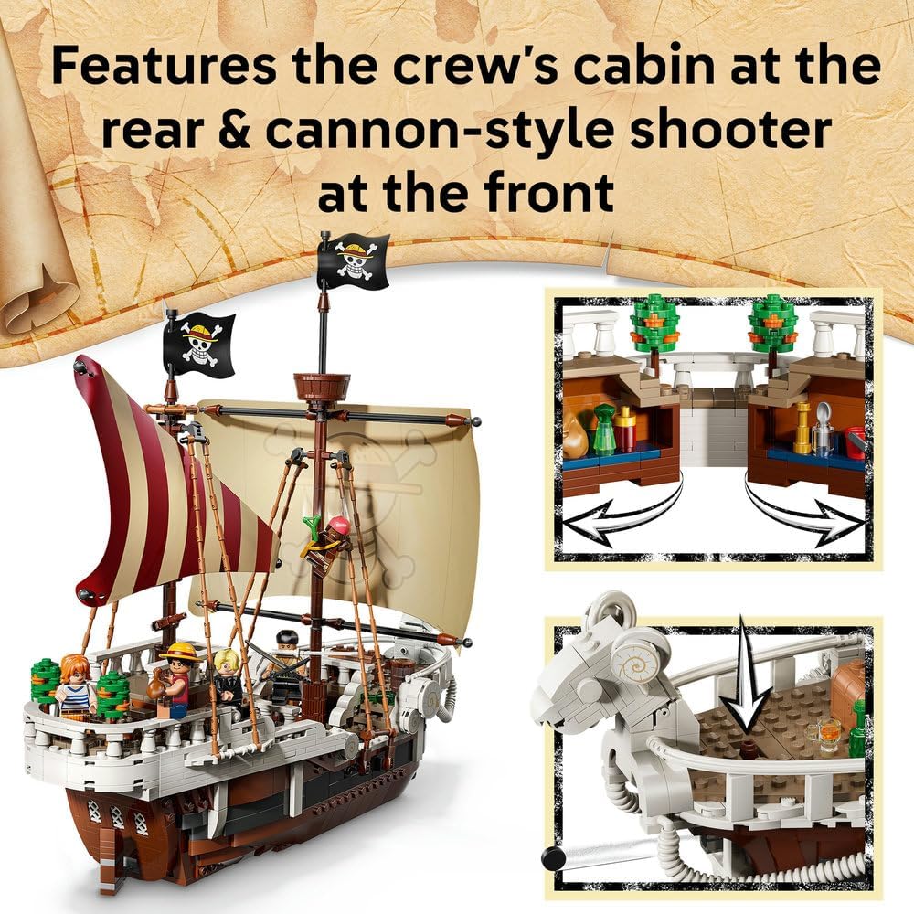 Lego One Piece 75639 The Going Merry Pirate Ship 1376Pcs