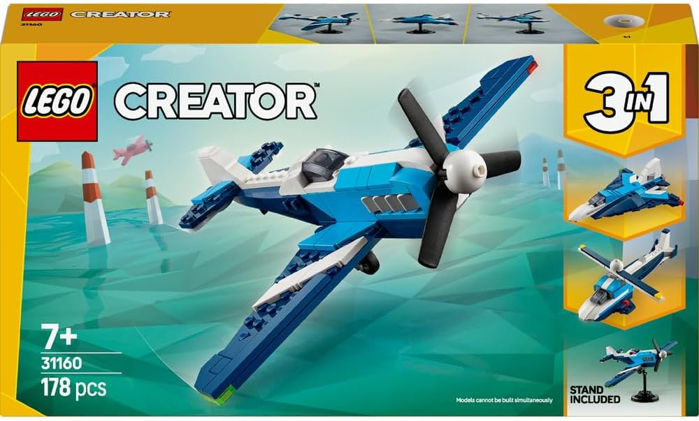 Lego Creator 31160 3in1 Aircraft Race Plane 178Pcs