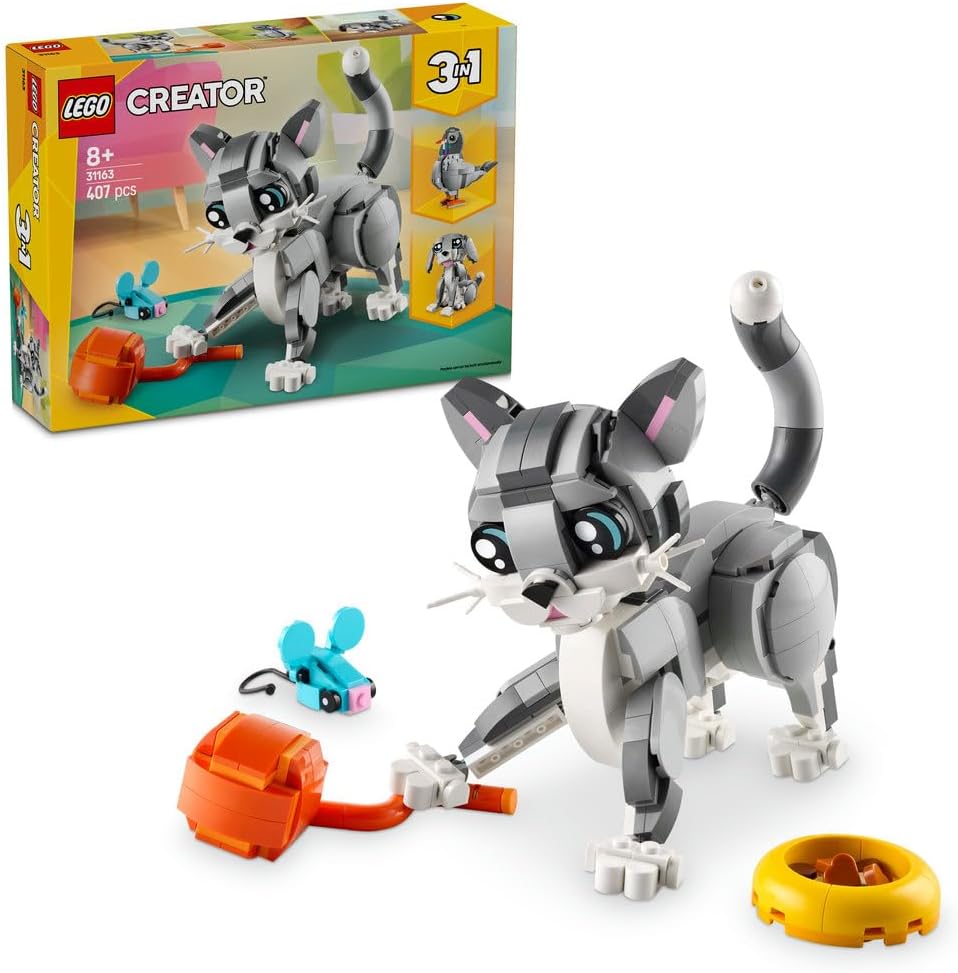 Lego Creator 31163 3in1 Playful Cat 407Pcs
