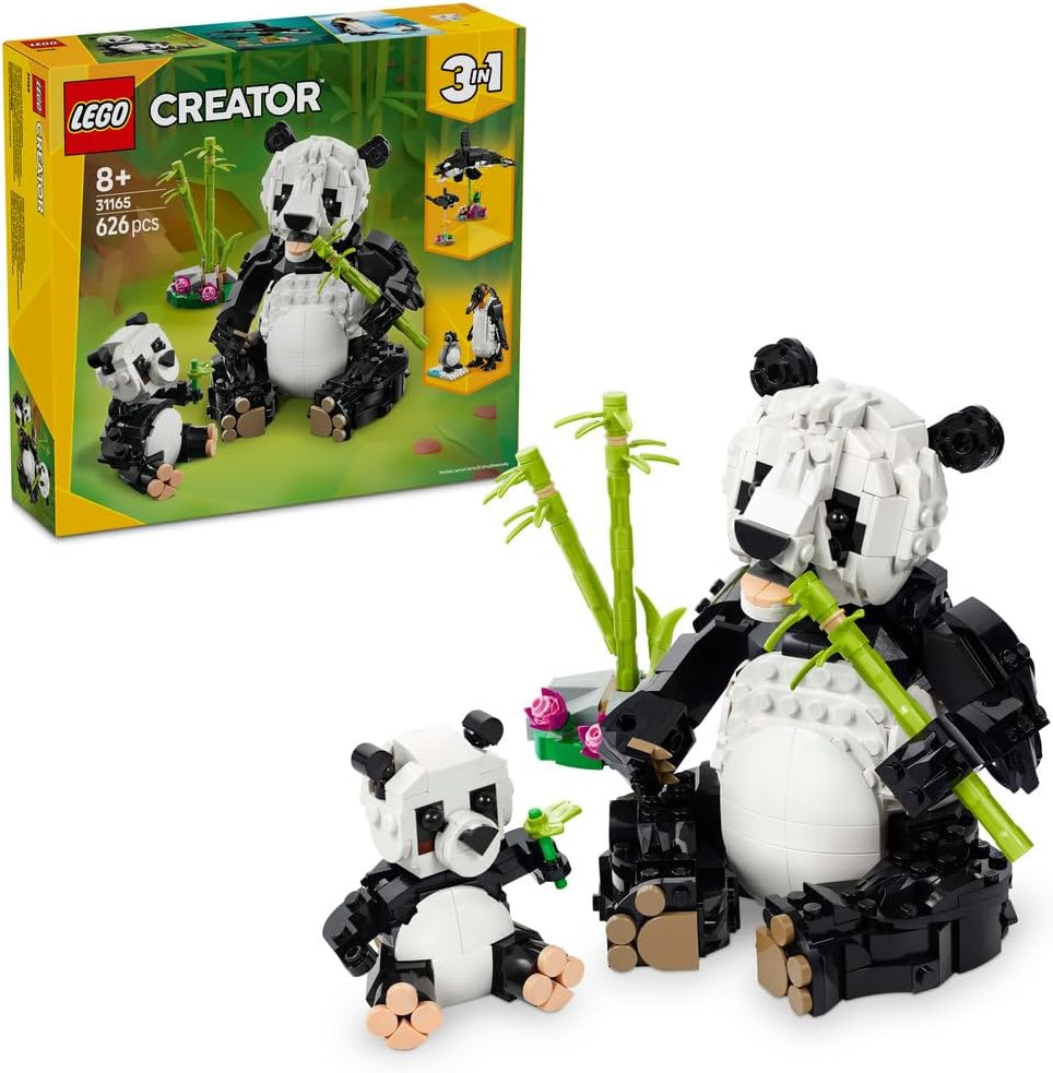 Lego Creator 31165 Wild Animals Panda Family 626Pcs