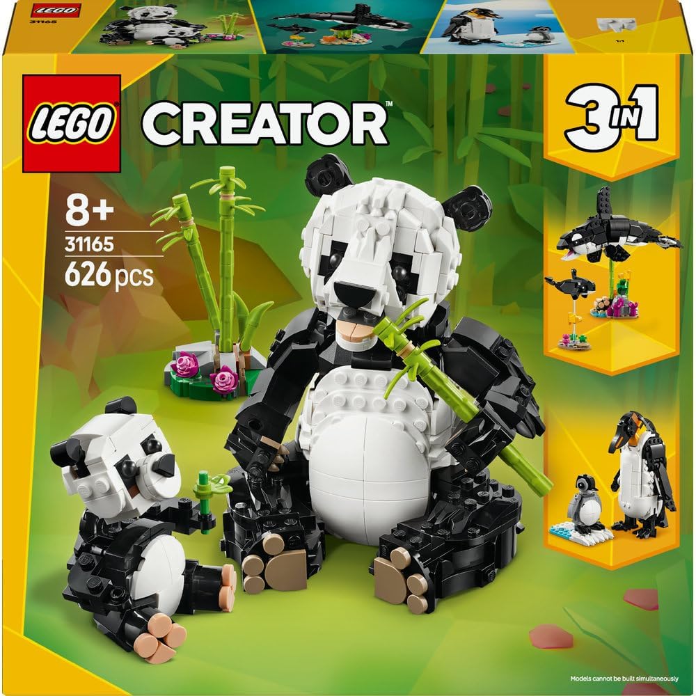 Lego Creator 31165 Wild Animals Panda Family 626Pcs