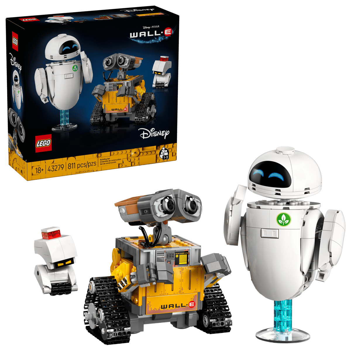 ليغو ديزني بيكسار 43279 WALL-E و EVE 811 قطعة