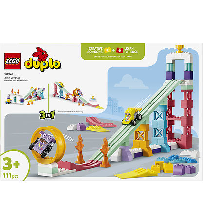 Lego Duplo 10478 3 in 1 Creative Ramps with Vehicles 111Pcs