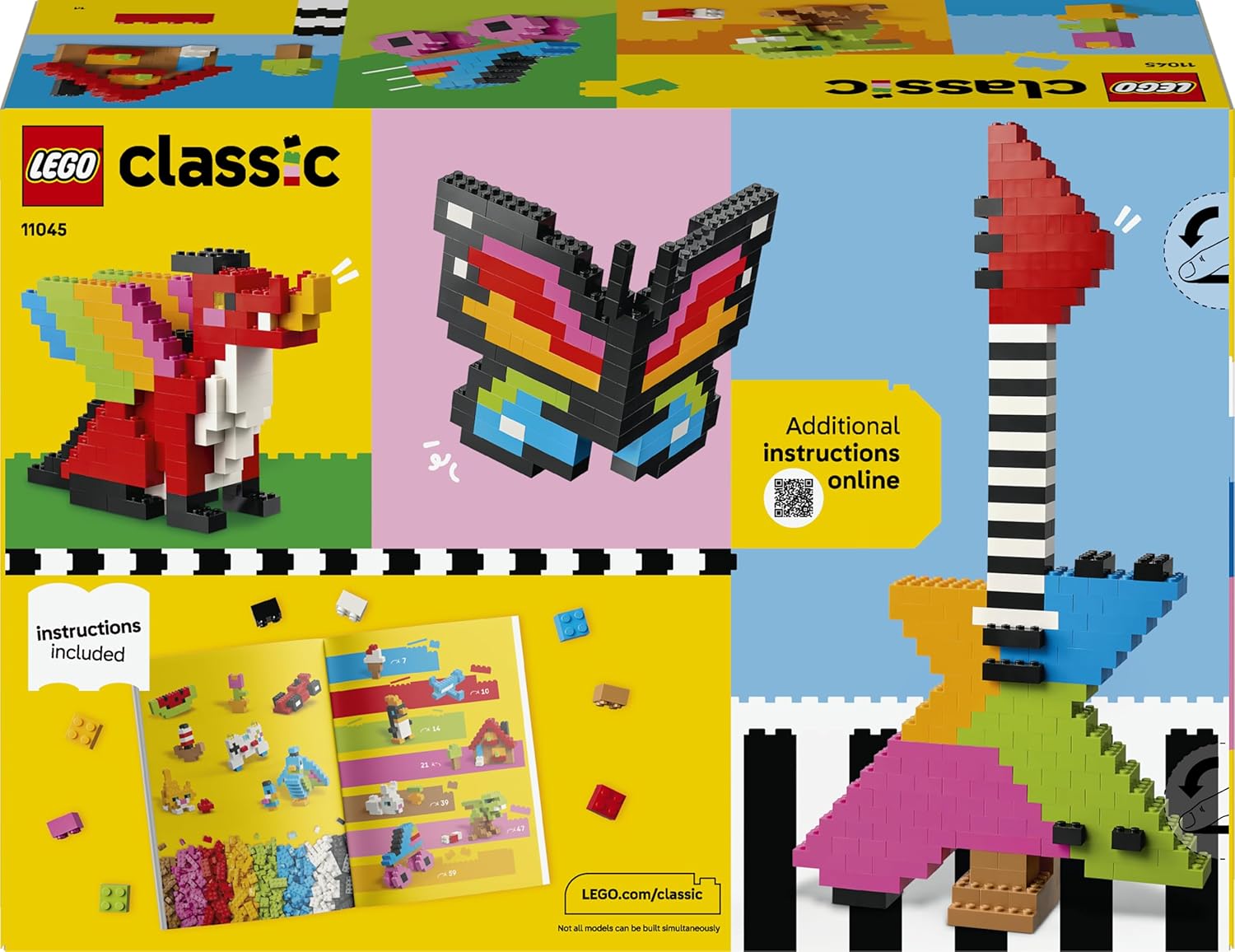 Lego Classic 11045 Creative Colorful Bricks 820Pcs Box