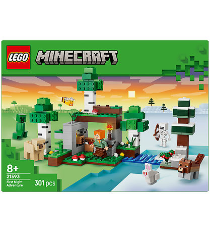 Lego Minecraft 21593 First Night Adventure 301Pcs Box