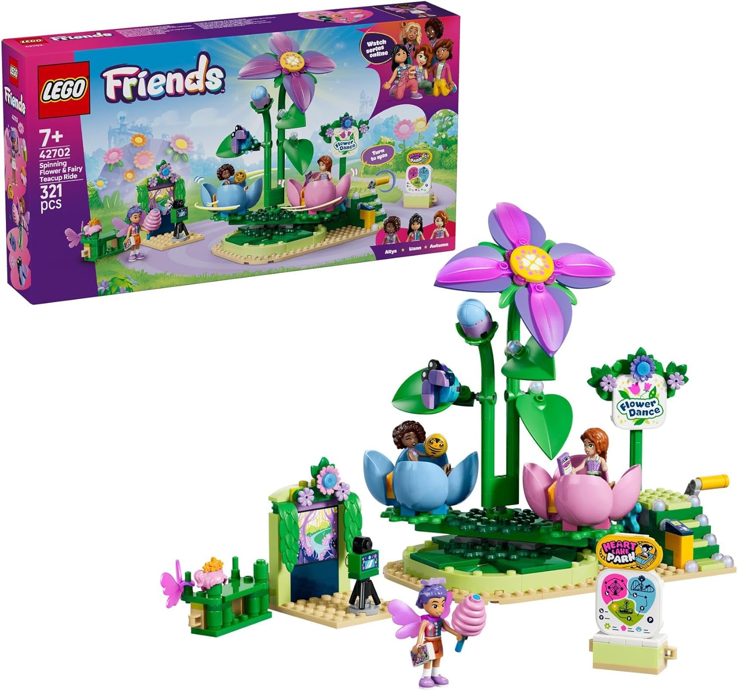 Lego Friends 42702 Spinning Flower and Fairy Teacup Ride 321Pcs