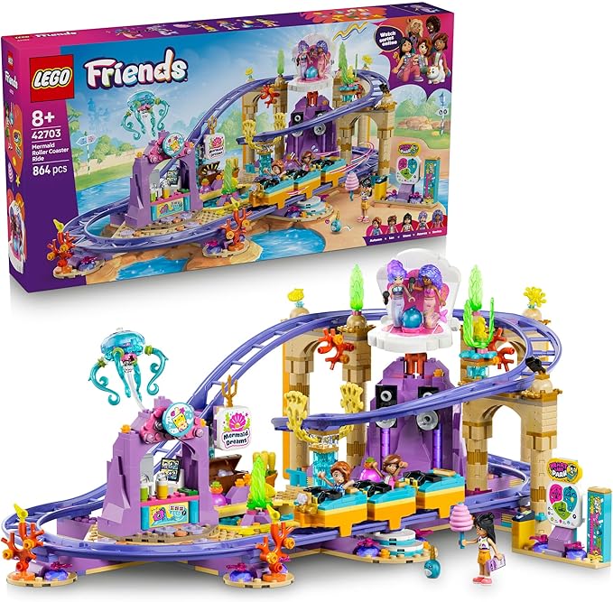 Lego Friends 42703 Mermaid Roller Coaster Ride 864Pcs