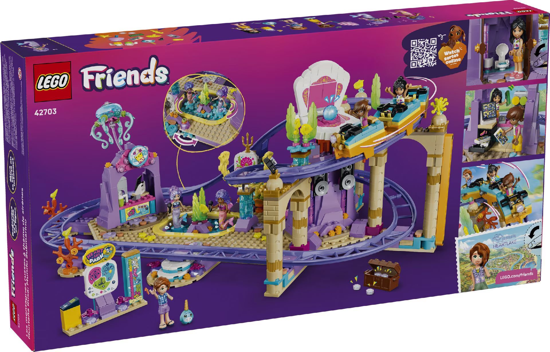 Lego Friends 42703 Mermaid Roller Coaster Ride 864Pcs Box