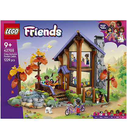 Lego Friends 42705 Cozy Fall Forest Cabin 1229Pcs Box