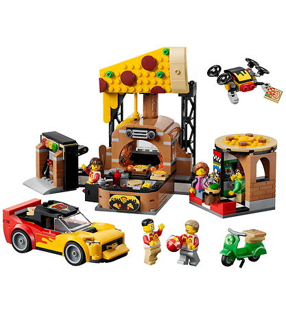 Shop Lego 60496 City Pizza Delivery Experience with Vehicles 494Pcs