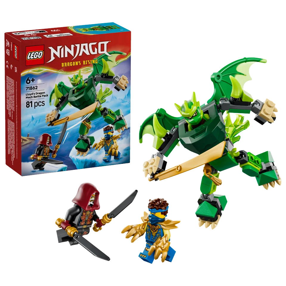 Lego Ninjago 71862 Lloyd's Dragon Mech Battle Pack 81Pcs