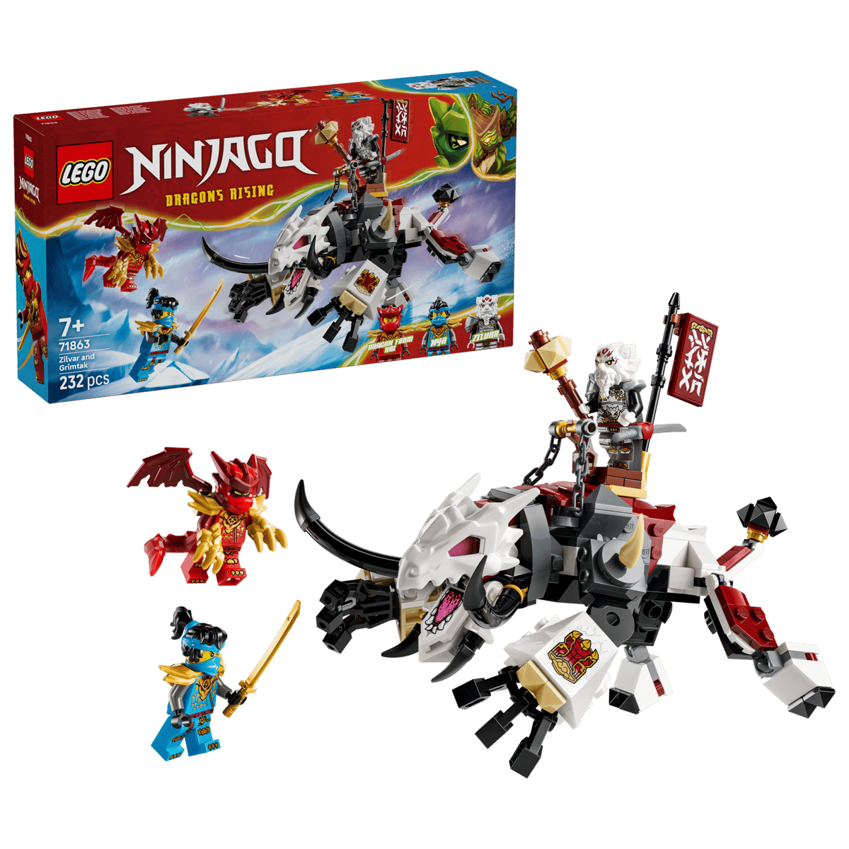 Lego Ninjago 71863 Zilvar and Grimtak the Dragon Beast 232Pcs