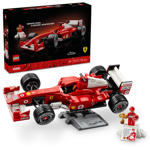 Lego Icons 11375 Ferrari F2004 & Michael Schumacher 735Pcs