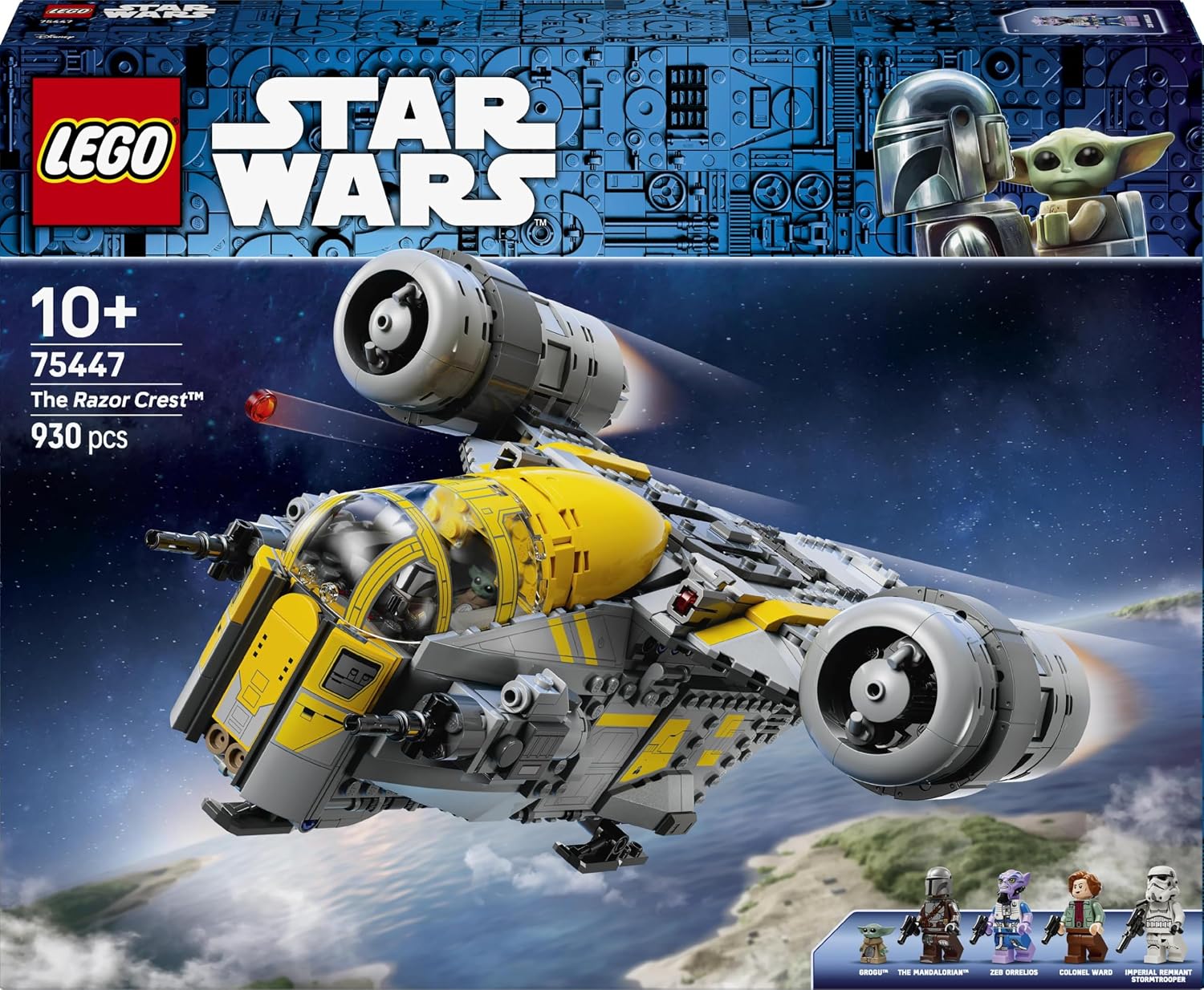 Lego Star Wars 75447 The Razor Crest Starship 930Pcs