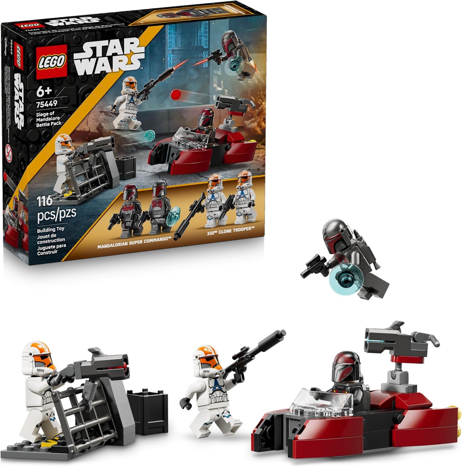 Lego Star Wars 75449 The Siege Of Mandalore Battle Pack 116Pcs