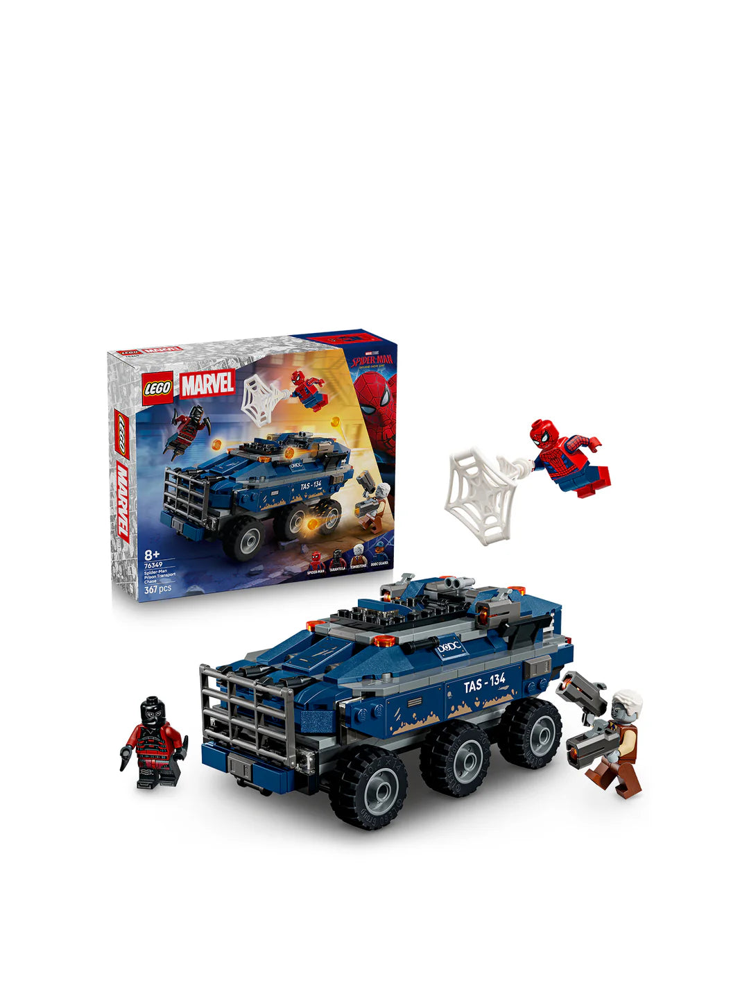 Lego Marvel 76349 Spider-Man Prison Transport Chase 367Pcs