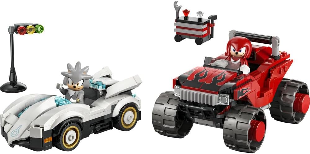 Lego Sonic 77118 Silvers Car vs Knuckles Monster Truck 378Pcs
