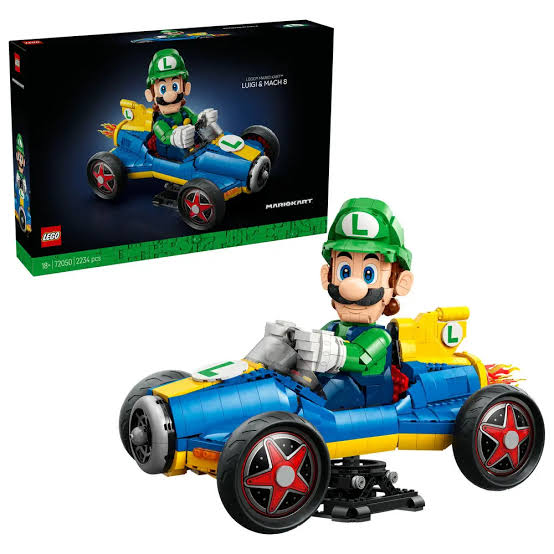 Lego Super Mario 72050 Mario Kart Luigi And Mach 8-2234Pcs