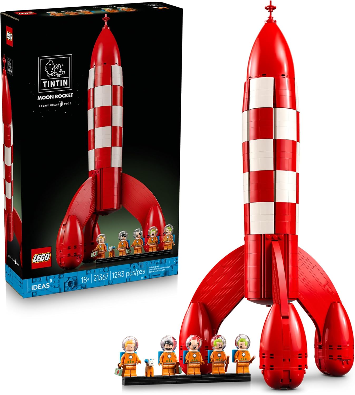 Lego Ideas 21367 Tintin Moon Rocket 1283Pcs