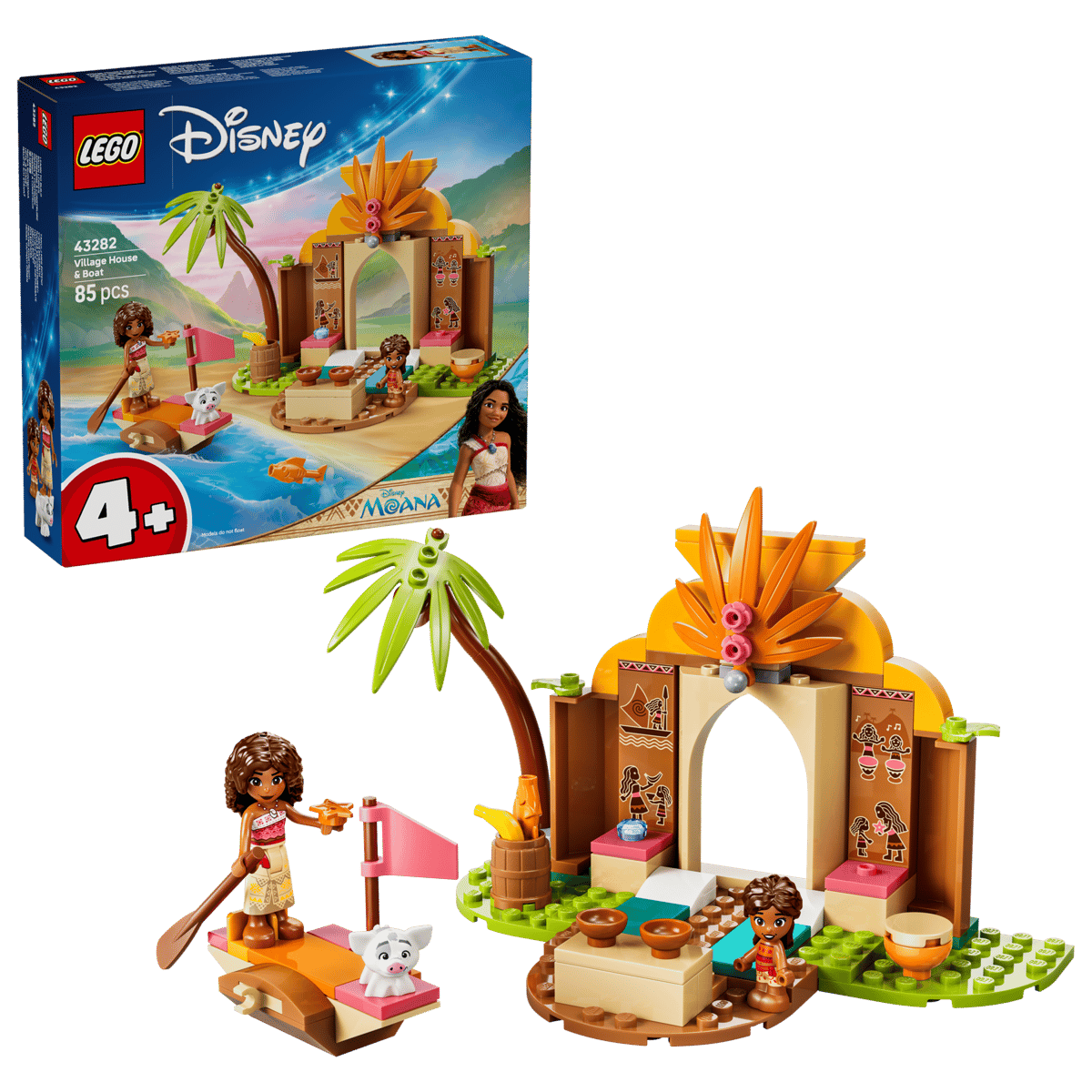 Lego Disney 43282 Village House and Boat 85Pcs