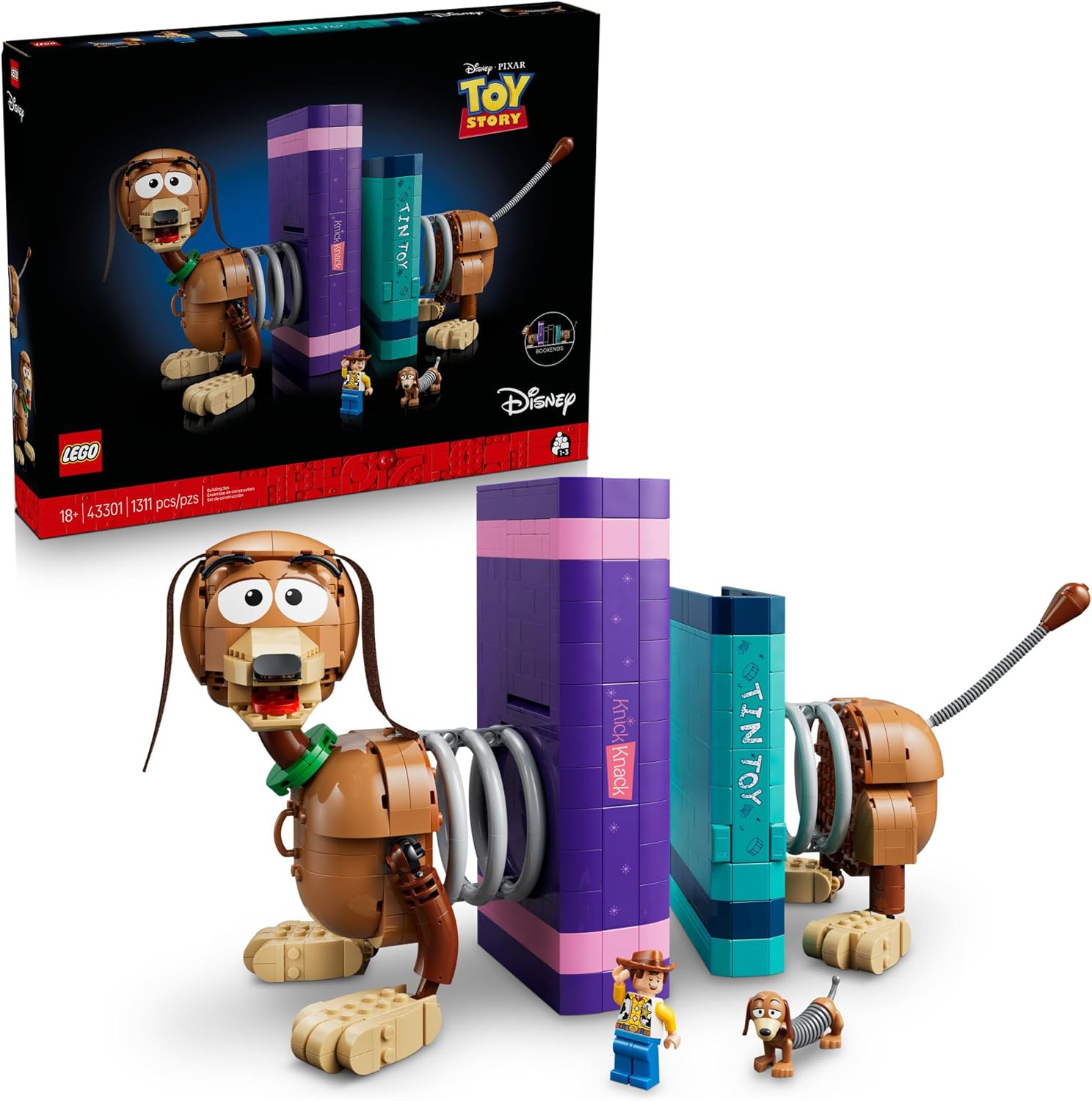Lego Disney 43301 Toy Story-bookends With the Dog Slinky 1311Pcs