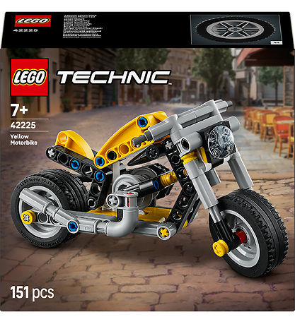 Lego Technic 42225 Yellow Motorcycle Box