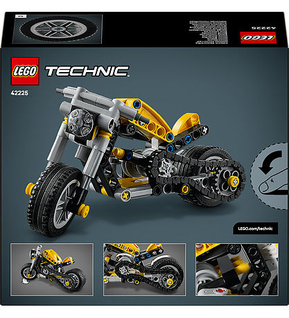 Lego Technic 42225 Yellow Motorcycle Box2