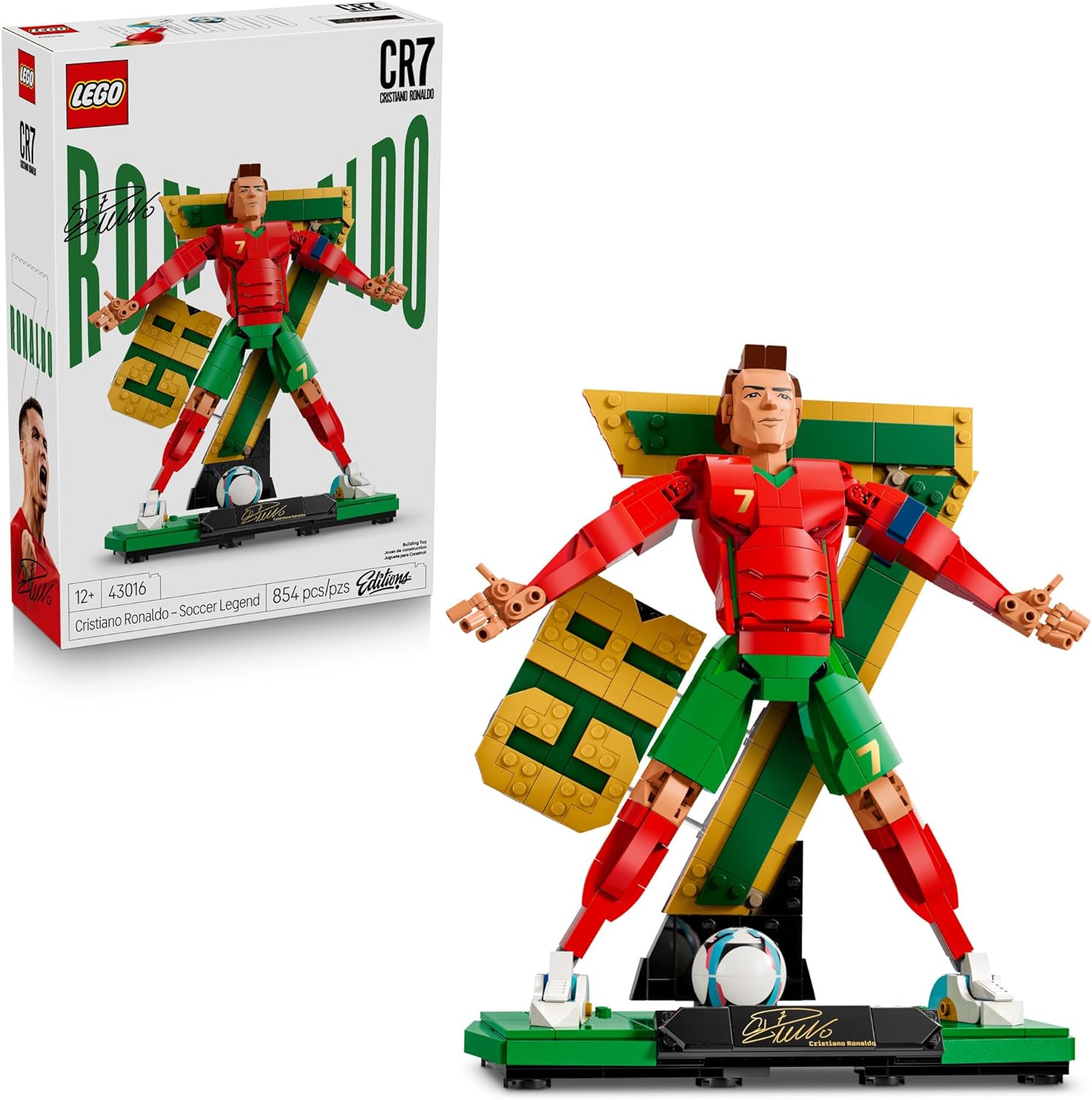 Lego Editions Cristiano Ronaldo Soccer Legend 43016 with 854pcs
