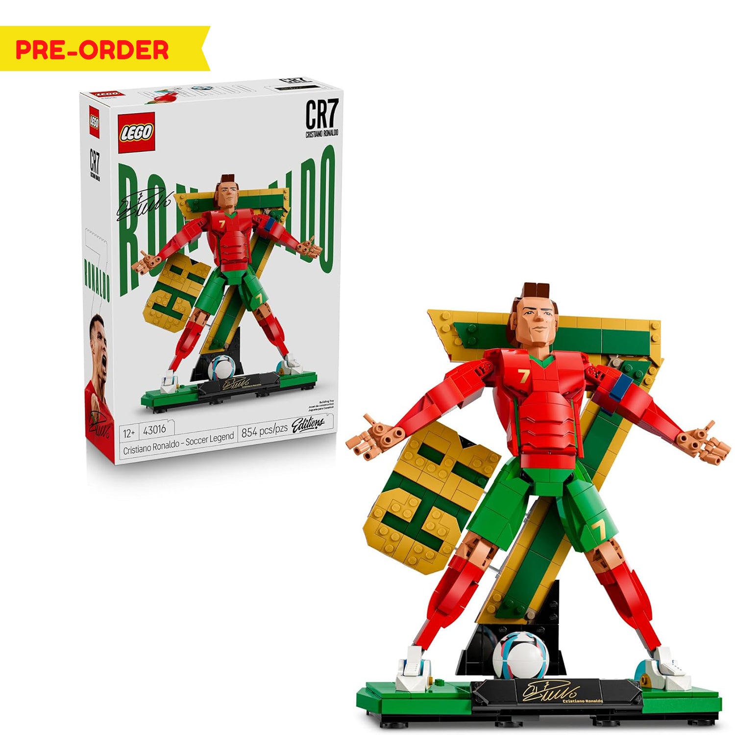Lego Editions Cristiano Ronaldo Soccer Legend 43016 with 854pcs