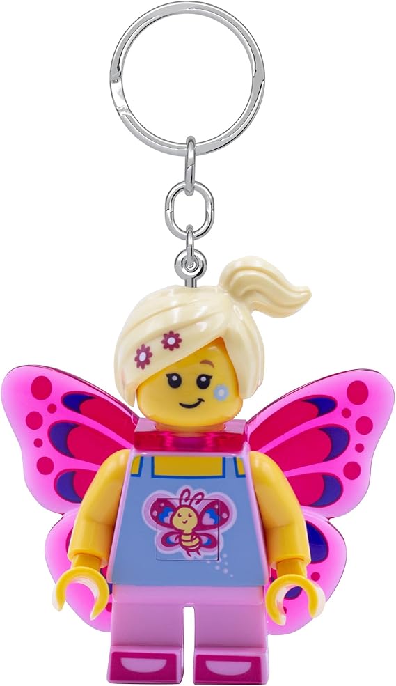 Lego IQ Minifigures Keychain Light Butterfly Girl