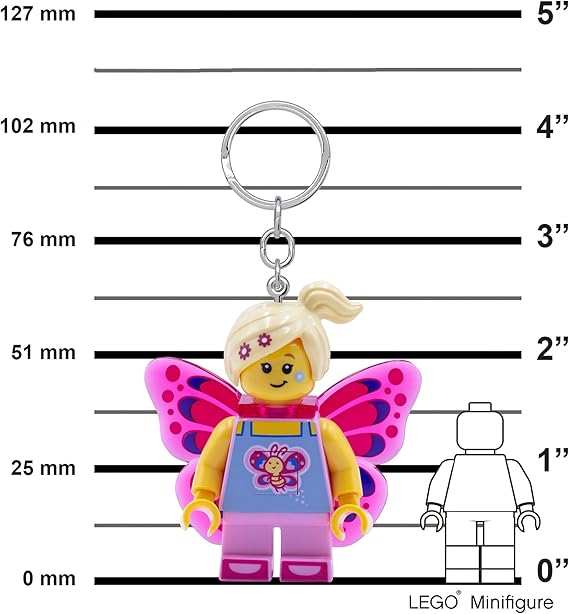 Lego IQ Minifigures Keychain Light Butterfly Girl