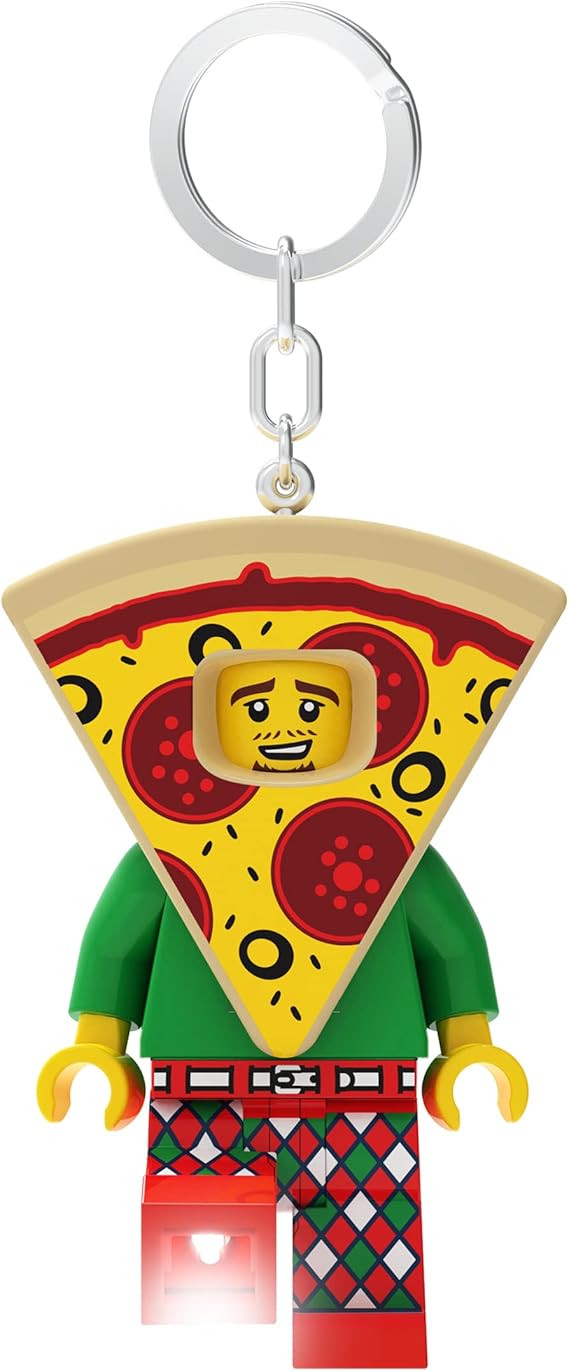 Lego IQ Minifigures Keychain Light Pizza Guy