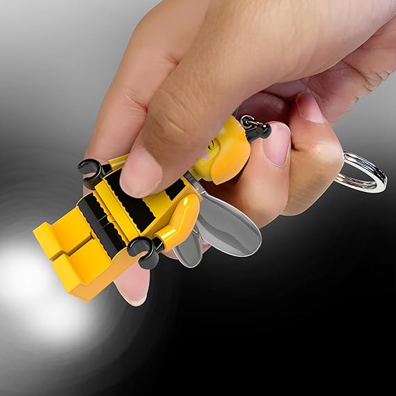 Lego IQ Minifigurines Keychain LED Light Bumblebee Girl