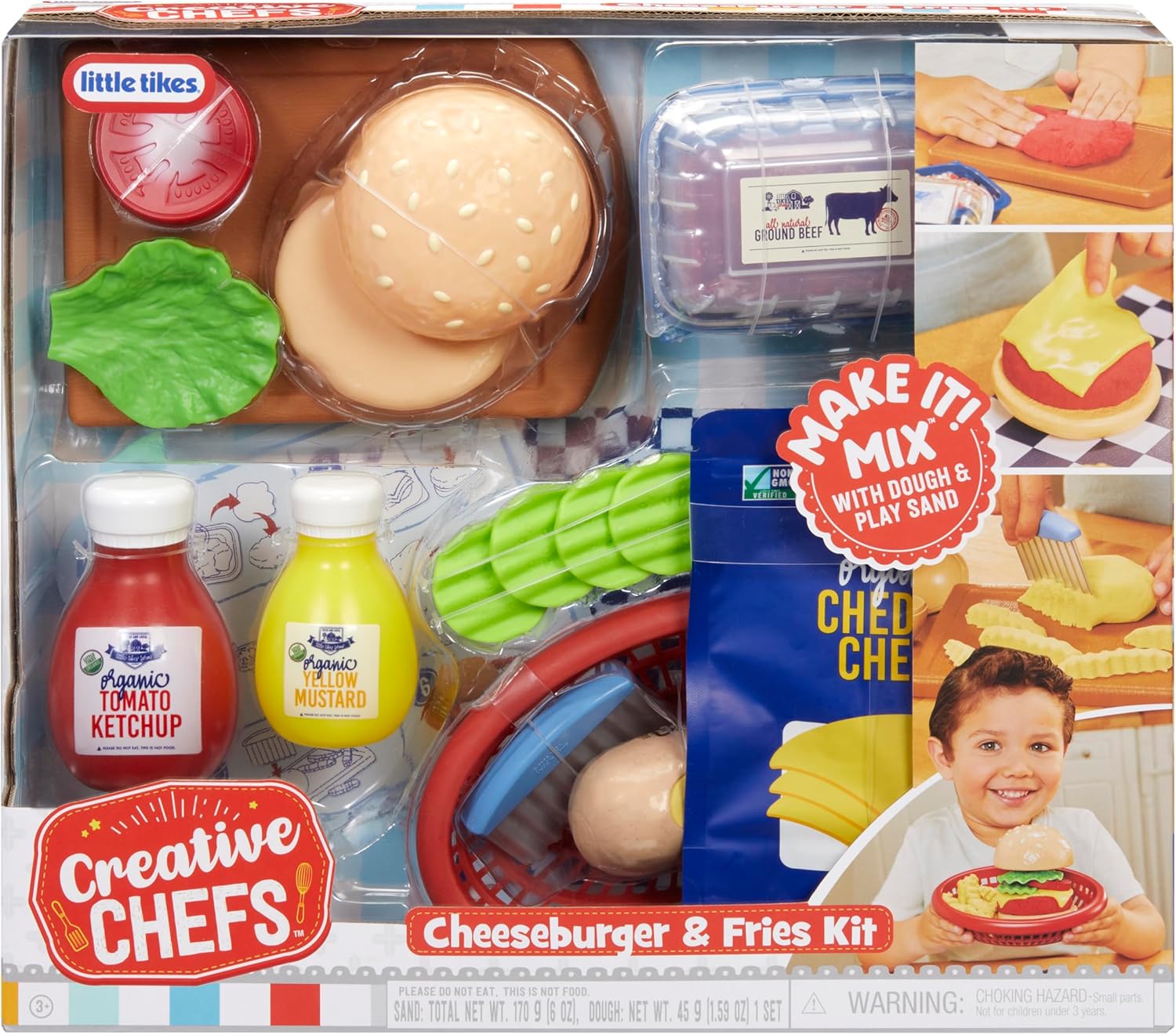 Little Tikes Creative Chefs Cheeseburger and Fries Kit Little Tikes Yallatoys