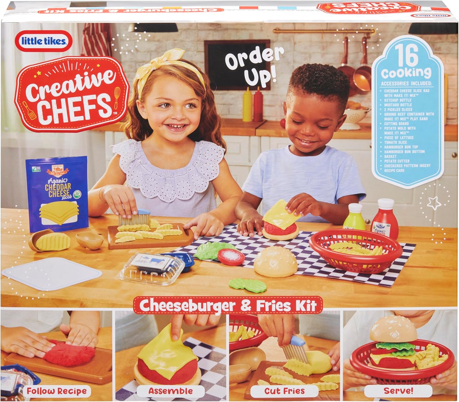 Little Tikes Creative Chefs Cheeseburger and Fries Kit Little Tikes Yallatoys