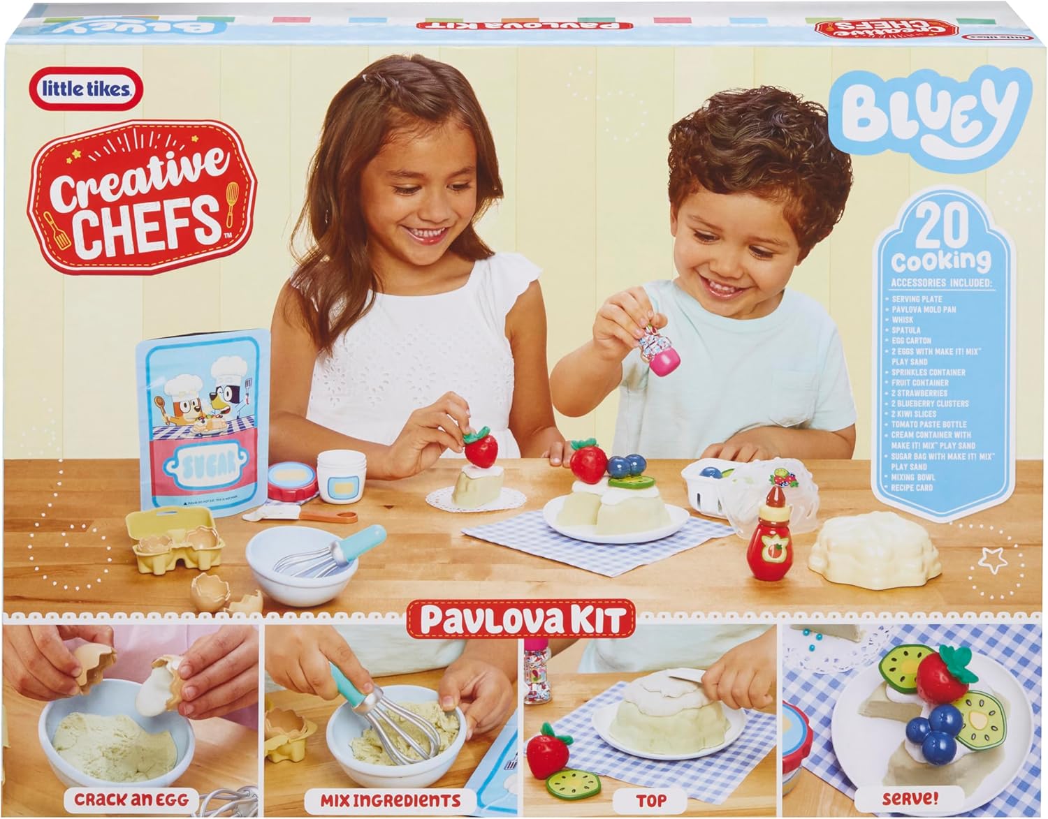 Little Tikes Creative Chefs Bluey Pavlova Cake Kit Little Tikes Yallatoys