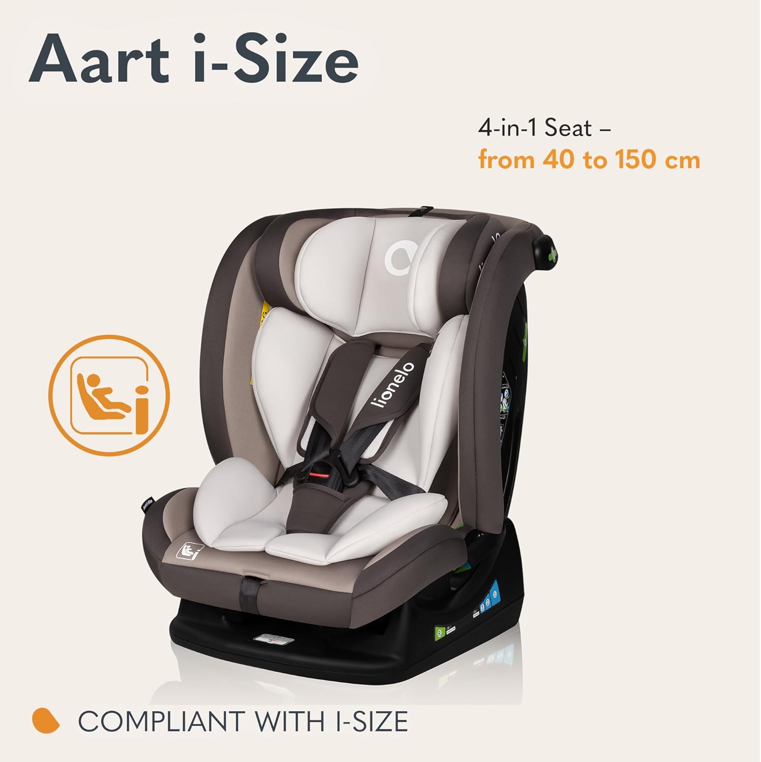 Lionelo Baby Car Seat AART i-Size for Kids 0 to 36kg Lionelo Yallatoys
