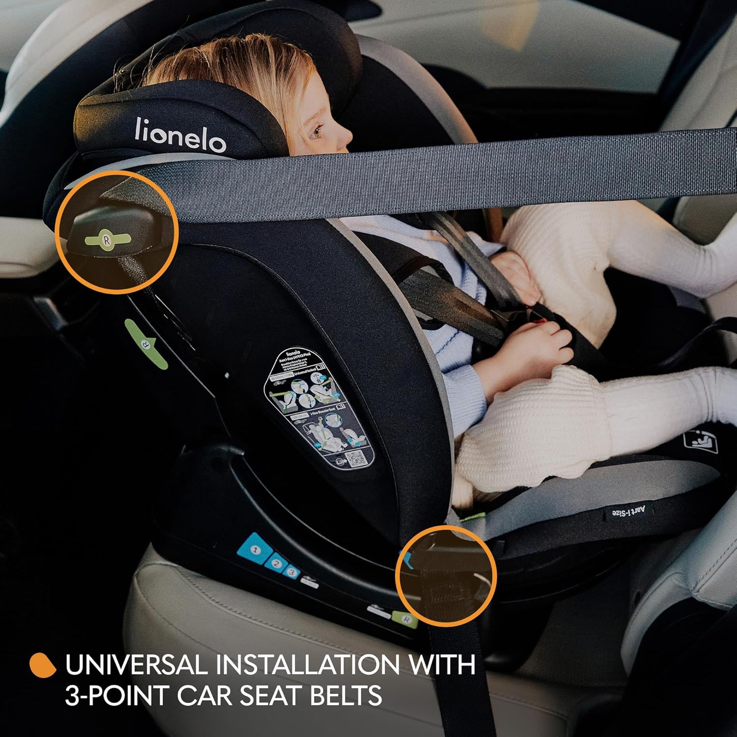 Lionelo Baby Car Seat AART i-Size for Kids 0 to 36kg Lionelo Yallatoys