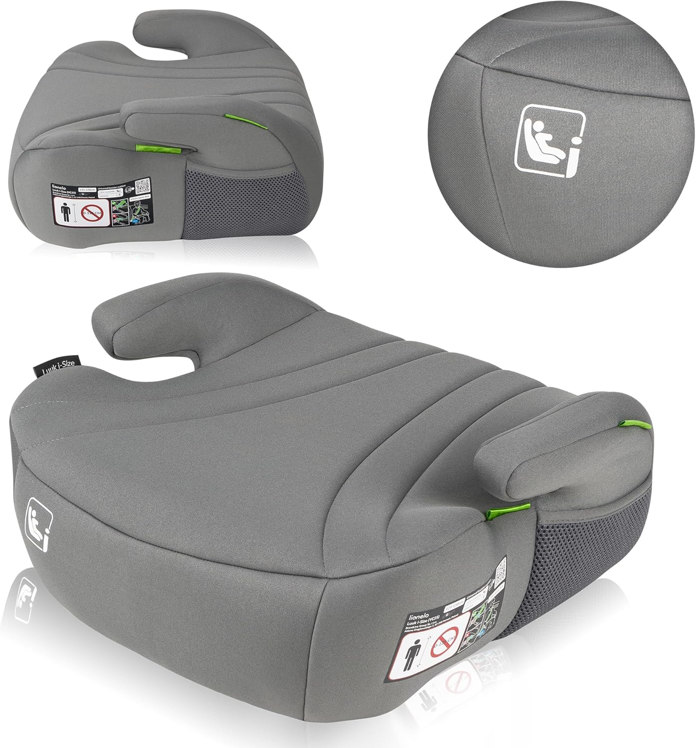 Lionelo Booster Car Seat Luuk I-Size for Kids 22-36kg Lionelo Yallatoys