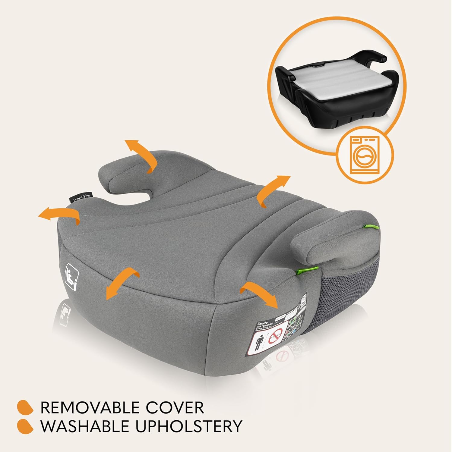 Lionelo Booster Car Seat Luuk I-Size for Kids 22-36kg Lionelo Yallatoys