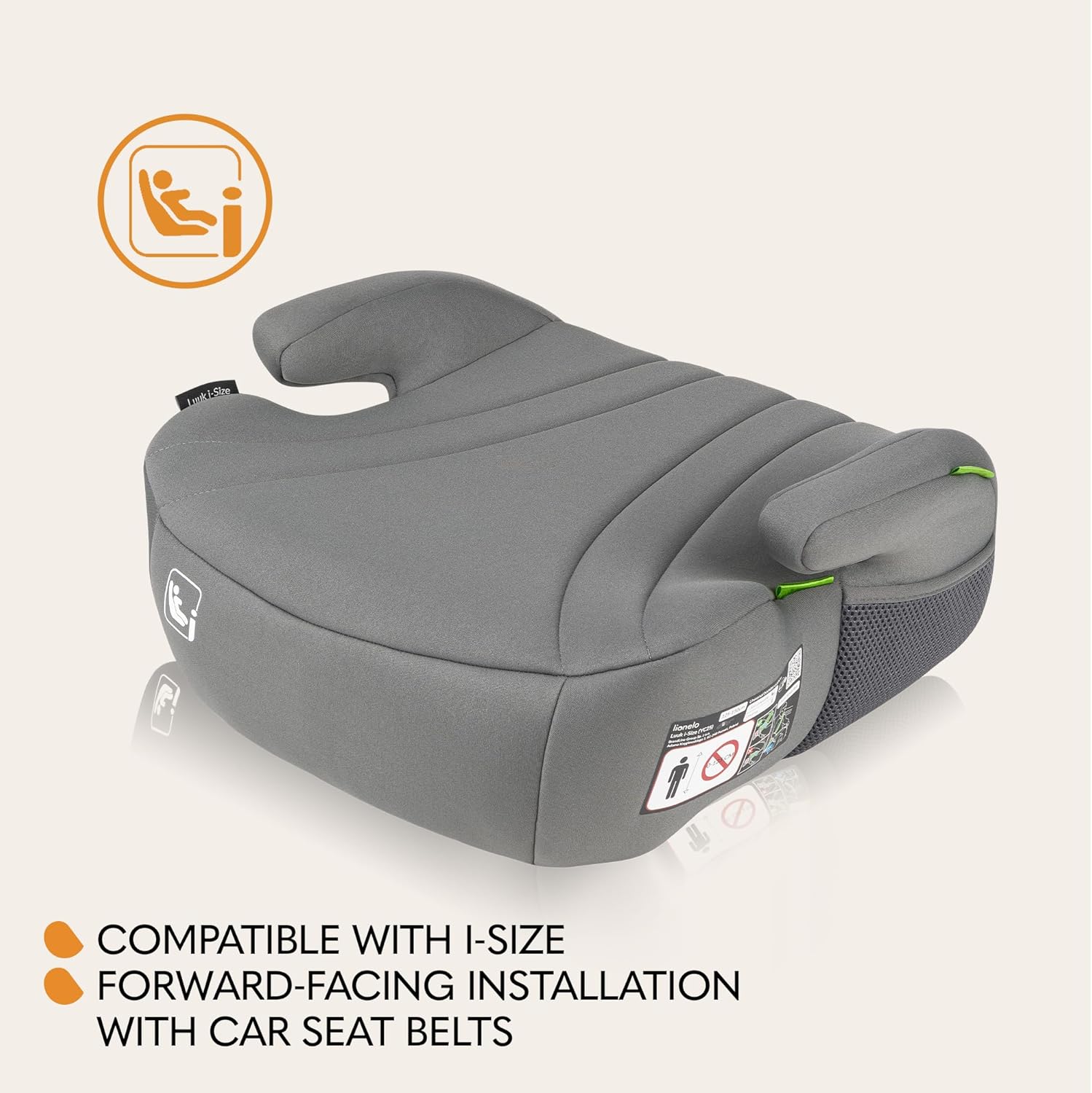Lionelo Booster Car Seat Luuk I-Size for Kids 22-36kg Lionelo Yallatoys
