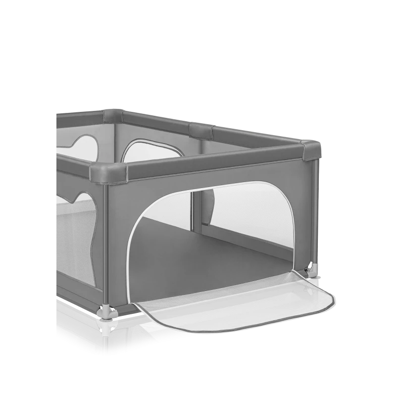Lionelo Willow Grey Concrete Playpen Lionelo Yallatoys