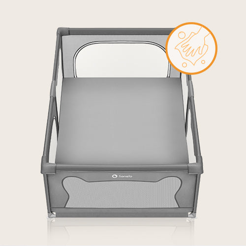 Lionelo Willow Grey Concrete Playpen Lionelo Yallatoys