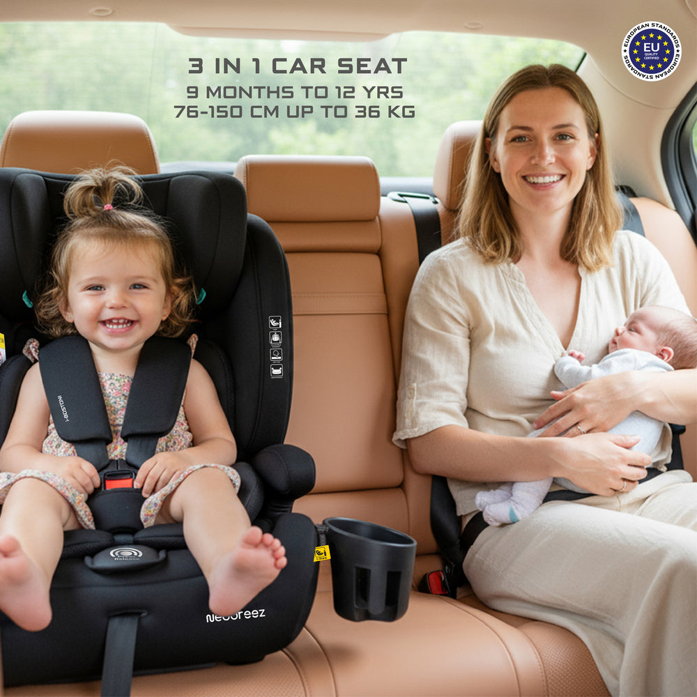 Neobreez i Bostoni 3 In 1 Toddler i Size Car Seat Black Neobreez Yallatoys