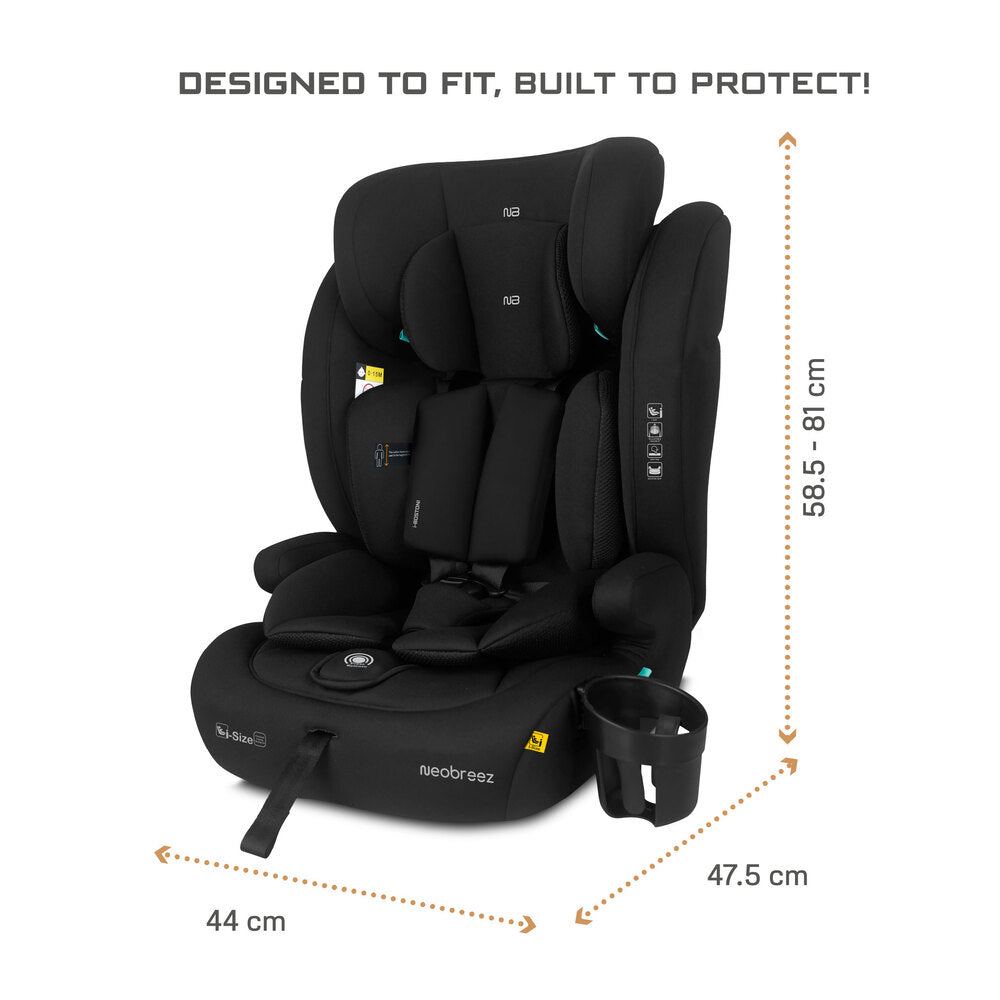 Neobreez i Bostoni 3 In 1 Toddler i Size Car Seat Black Neobreez Yallatoys