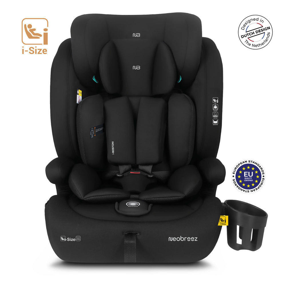 Neobreez I Bostoni 3 In 1 Toddler I Size Car Seat Black