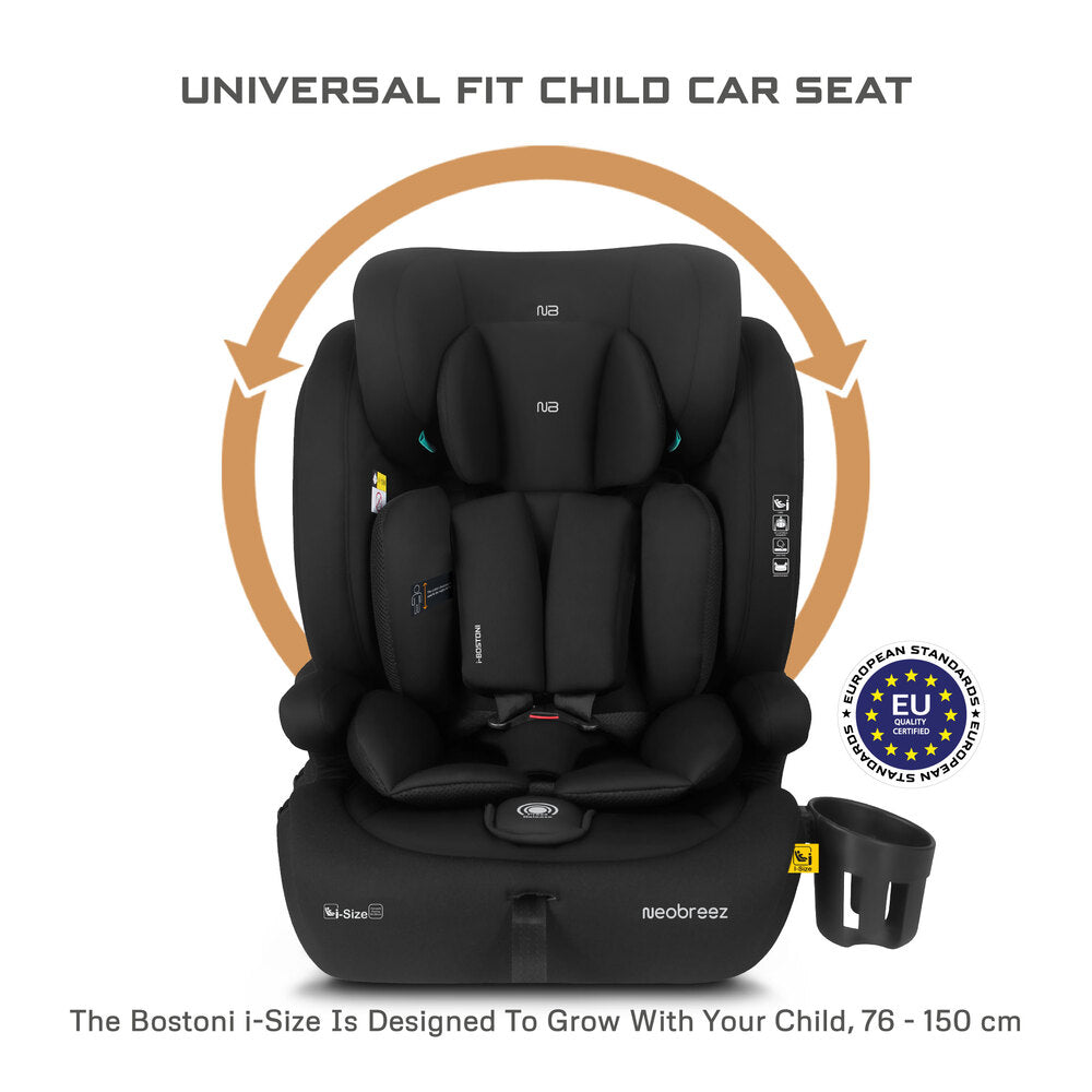 Neobreez i Bostoni 3 In 1 Toddler i Size Car Seat Black Neobreez Yallatoys