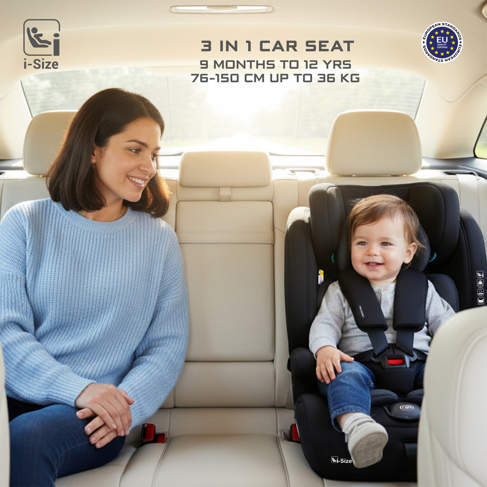 Neobreez i Bostoni 3 In 1 Toddler i Size Car Seat Black Neobreez Yallatoys